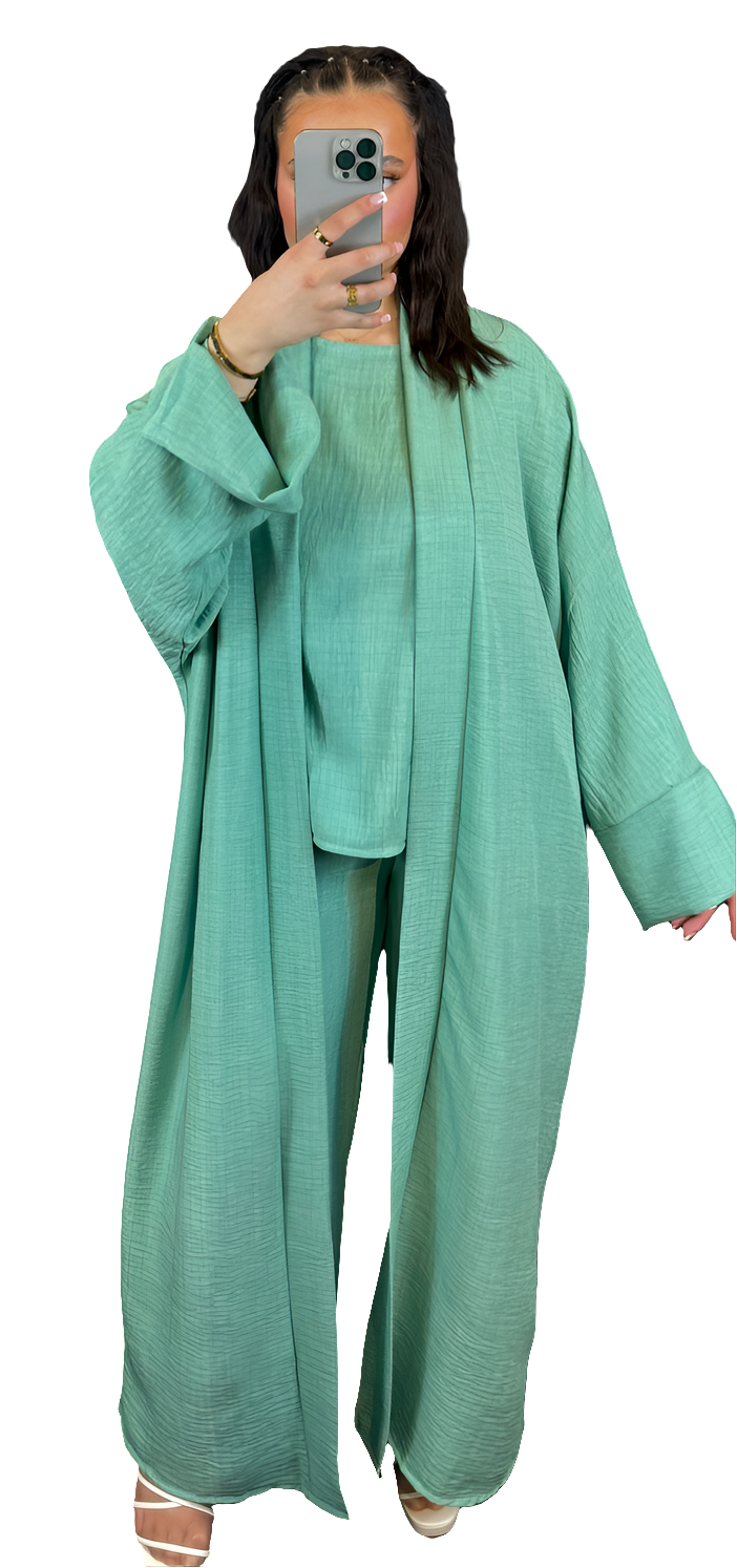 3-Teilig mit Kimono