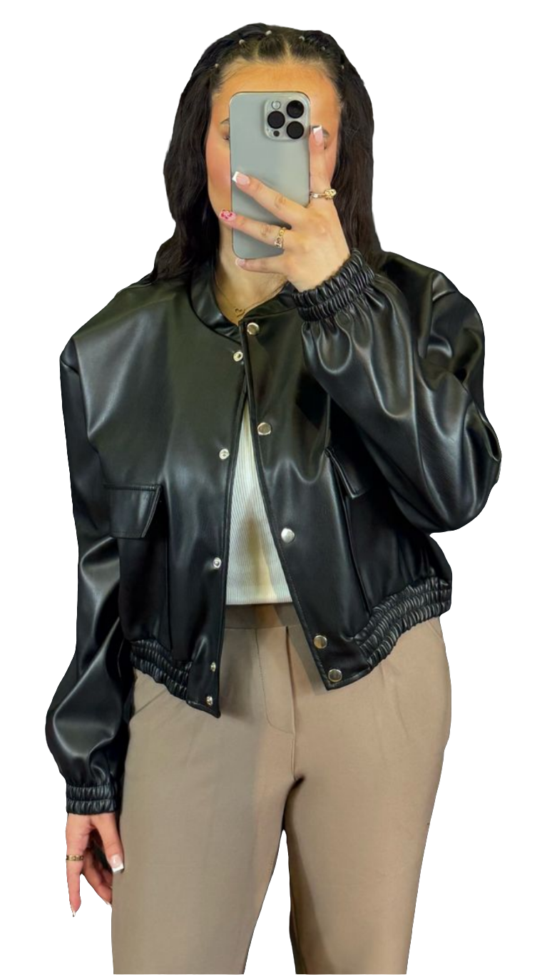 Kunstleder Jacke